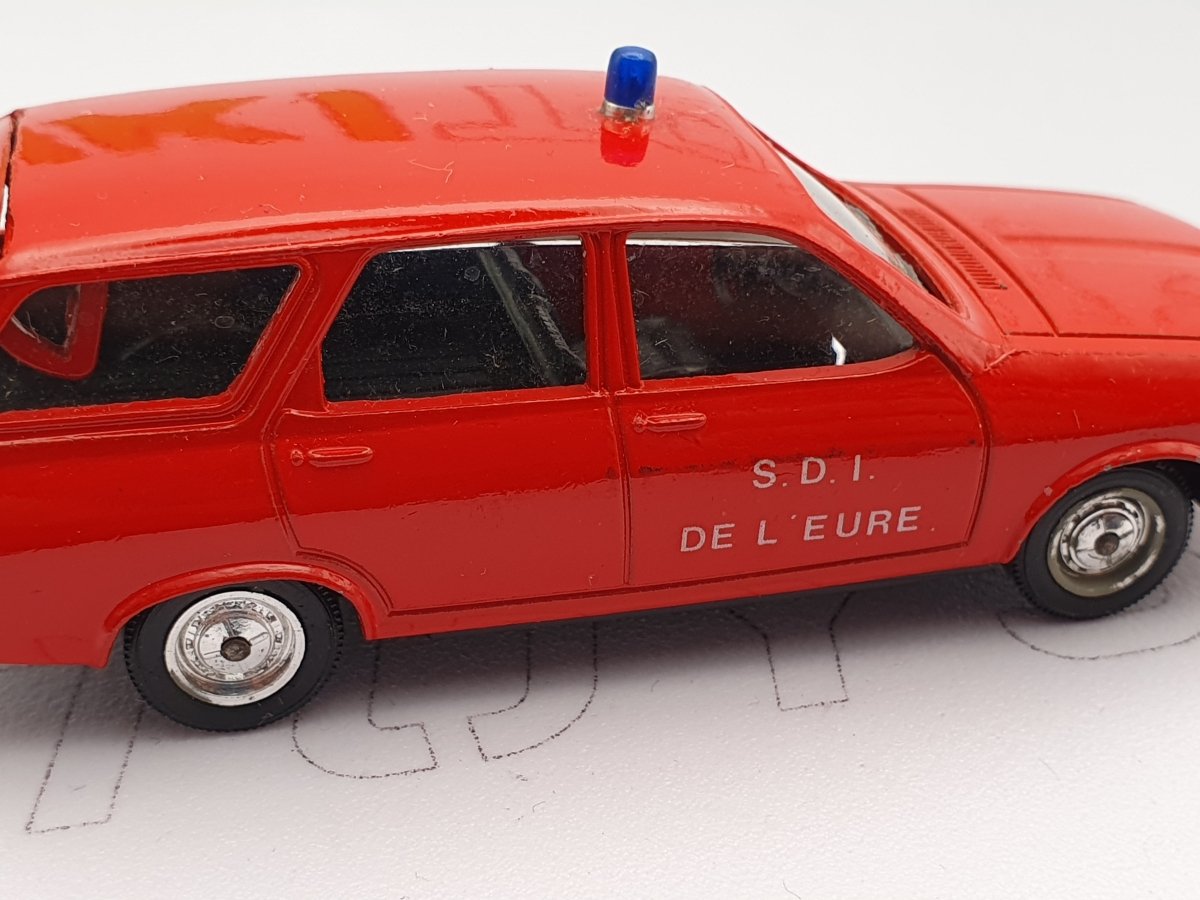 Renault 12 Break Pompiers Solido 1/43 - RikiToys - Solido#