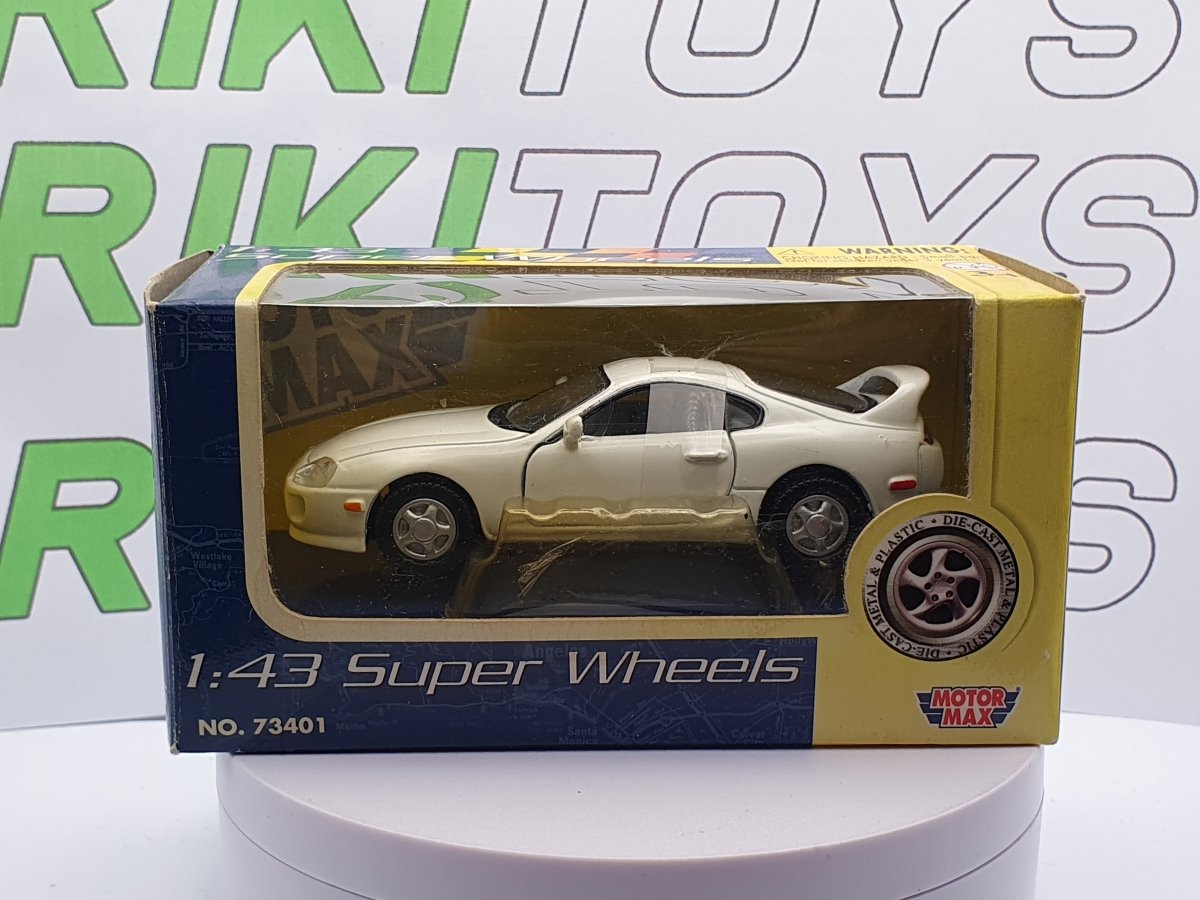 Toyota Supra A 80 Motormax 1/43 Bianco - RikiToys - Motormax#