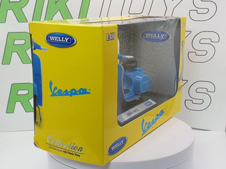 Vespa 150 CC Welly 1/18 Azzurro - RikiToys - Welly#