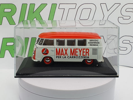 Volkswagen T1 Promiscuo Max Meyer Edicola 1/43 Bianco - RikiToys - Edicola#