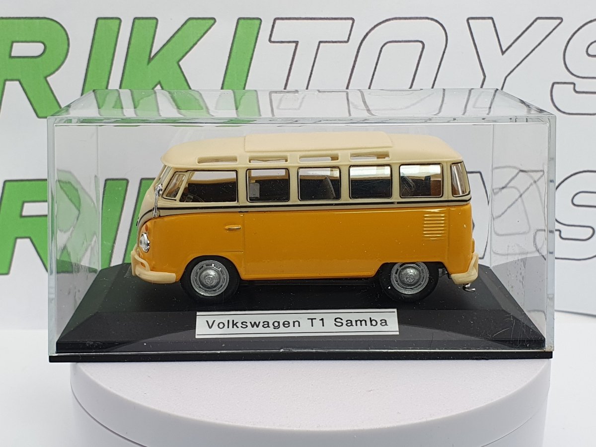 Volkswagen T1 Samba Bus Cararama 1/43 Giallo - RikiToys - Cararama#