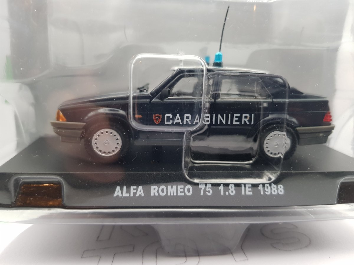 Alfa Romeo 75 1.8 Carabinieri 1988 Edicola 1/43 Con Scatola - RikiToys - Edicola#