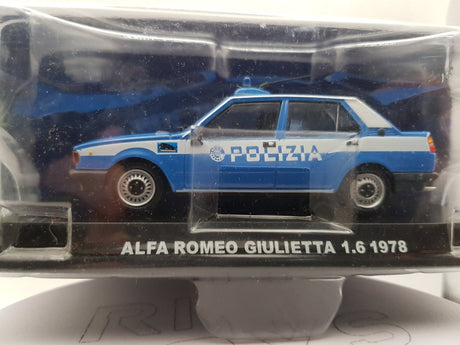 Alfa Romeo Giulietta Polizia 1978 Edicola 1/43 Con Scatola - RikiToys - Edicola#