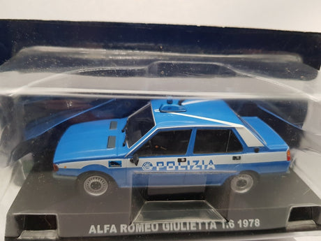 Alfa Romeo Giulietta Polizia 1978 Edicola 1/43 Con Scatola - RikiToys - Edicola#