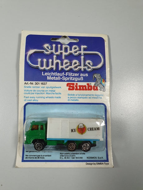 Camion 3 assi Ice cream Simba Toys 1/87 Con Scatola - RikiToys - Simba Toys#