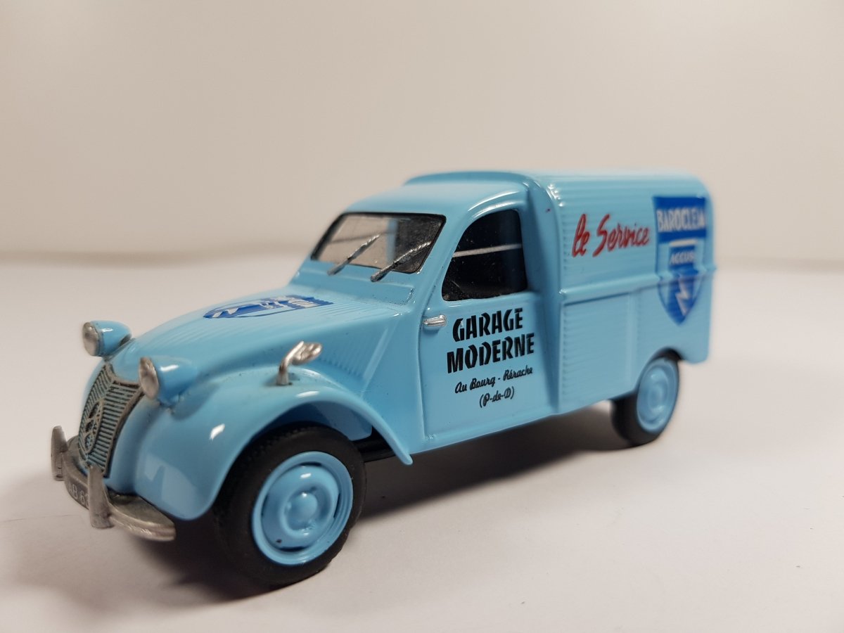 Citroen 2 Cv Garage Moderne Edicola 1/43 - RikiToys - Edicola#