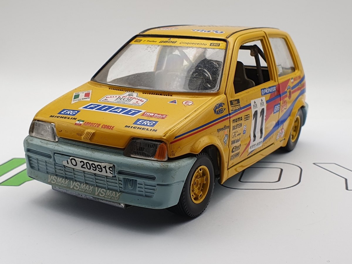 Fiat Cinquecento Trofeo Burago 1/24 - RikiToys - Burago#