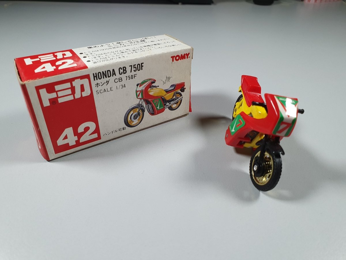 Honda CB 750F N°42 Tomy 1/34 Con Scatola - RikiToys - Tomy#