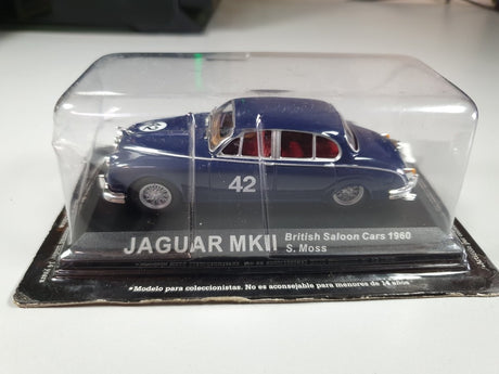 Jaguar MK2 " British Saloon Cars 1960" Edicola 1/43 Con Scatola - RikiToys - Edicola#