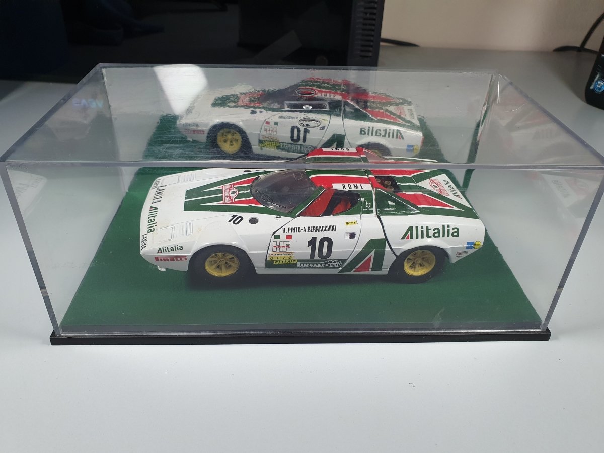 Lancia Stratos Base Burago Alitalia 1/24 Con Scatola - RikiToys - base Burago + decals#