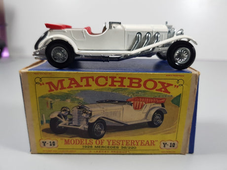 Mercedes Torpedo 1928 36/220 n.Y10 Matchbox Yesteryear 1/50 Con Scatola - RikiToys - Matchbox Yesteryear#