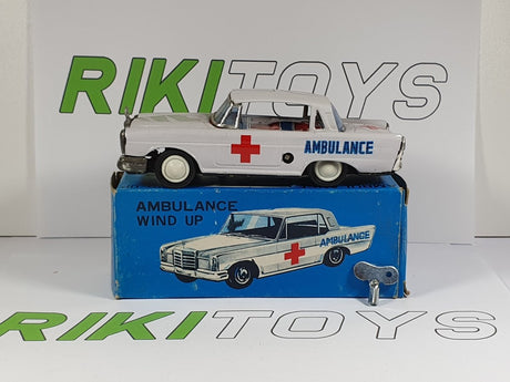 Mercedes Wind Up Ambulance Latta 1/24 Con Scatola - RikiToys - RikiToys#