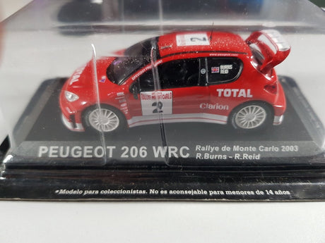 Peugeot 206 WRC RMC 2003 Edicola 1/43 Con Scatola - RikiToys - edicola#