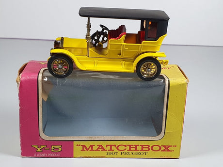 Peugeot Torpedo 1907 Y-5 Matchbox Lesney 1/43 Con Scatola - RikiToys - Matchbox Lesney#