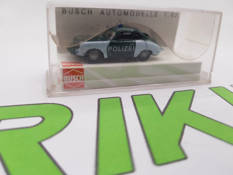 Porsche 356 Polizei Busch 1/87 Con Scatola - RikiToys - Busch#