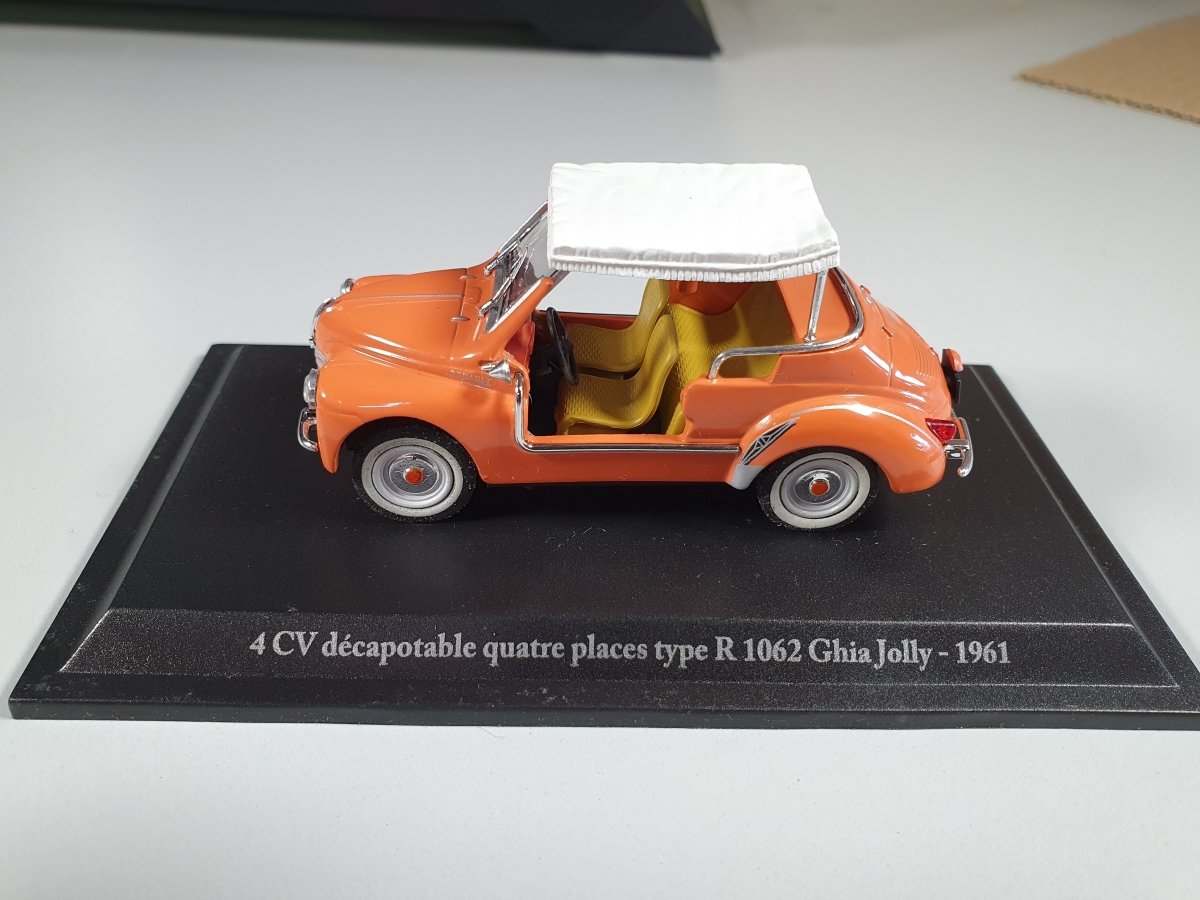 Renault 4 CV Decappottabile R1062 Ghia Jolly Eligor 1/43 Con Scatola - RikiToys - Eligor#