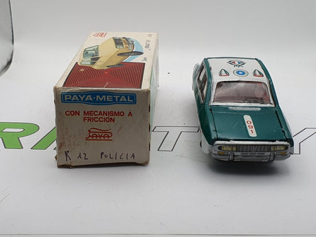 Renault R12 Policia Latta Paya Metal 1/43 Con Scatola - RikiToys - Paya Metal#