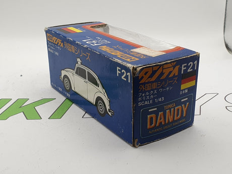 Volkswagen Maggiolino Police N° F21 Tomica Dandy 1/43 Con Scatola - RikiToys - Tomica Dandy#