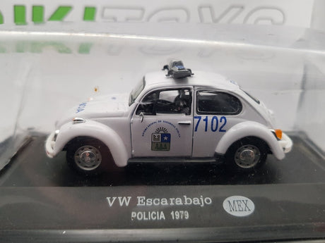 Volkswagen Maggiolino Polizia Mexico Edicola 1/43 Con Scatola - RikiToys - Edicola#